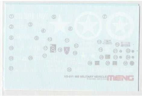 Meng Model Meng MB karinis automobilis 1/35 plastikinis modelio rinkinys VS-011