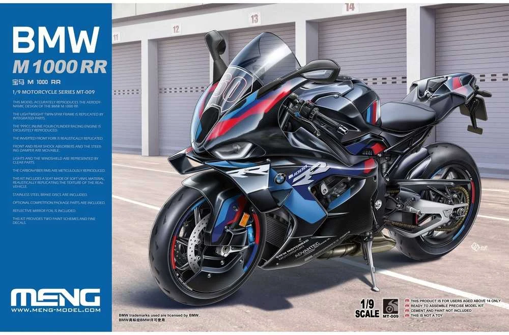 Meng Model Meng plastikinis BMW M 1000 RR 1/9 motociklo surenkamas modelis
