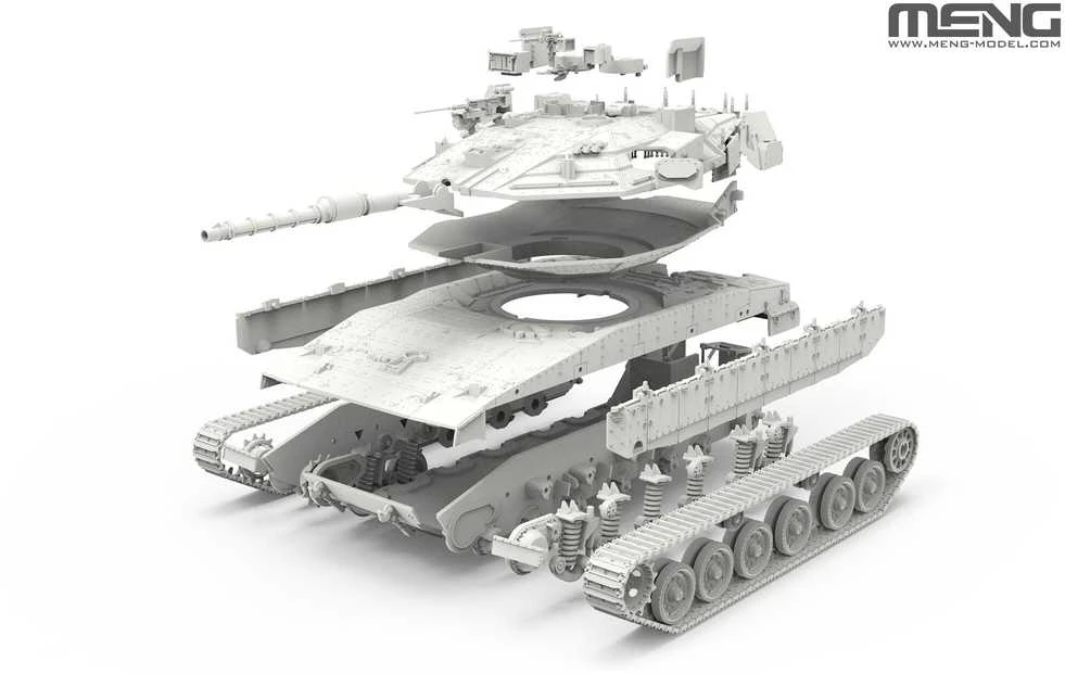 Meng Model Meng tankas Merkava Mk.4M su Trophy APS 1/72 plastikinis rinkinys