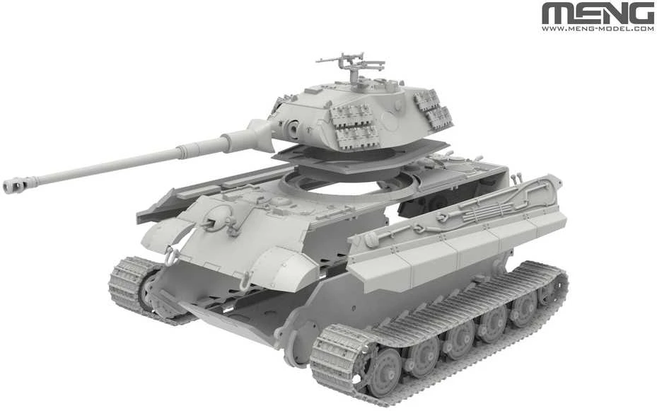 Meng Model Meng vokiškas sunkus tankas King Tiger Porsche, 1/72 plastikinis