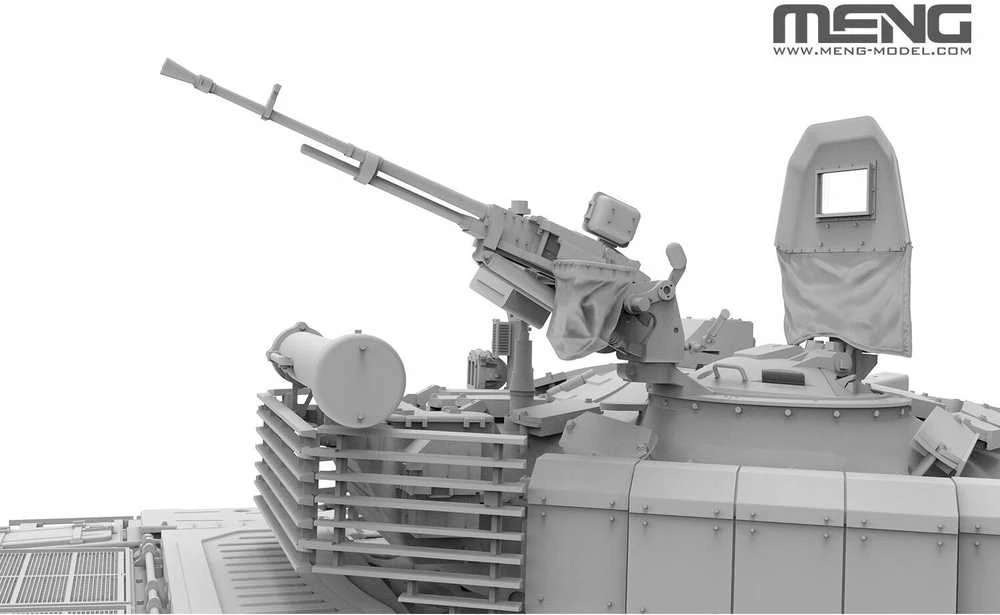 Meng Model Rusų tankas T-72B3M su KMT-8, plastikinis modelis 1/35 Meng