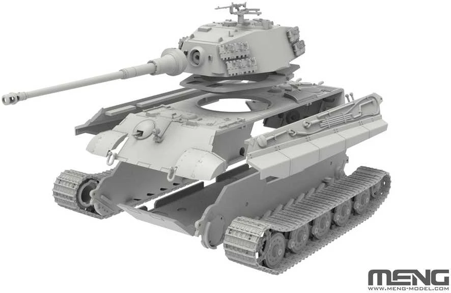 Meng Model Vokiečių sunkusis tankas King Tiger 1/72, plastikinis modelis