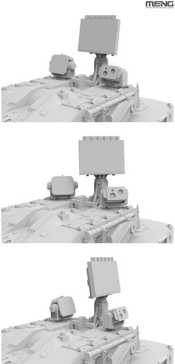 Meng Model Zenitinė pabūklų ir raketų sistema PLB625 surenkamas modelis Meng 1/72 72-018