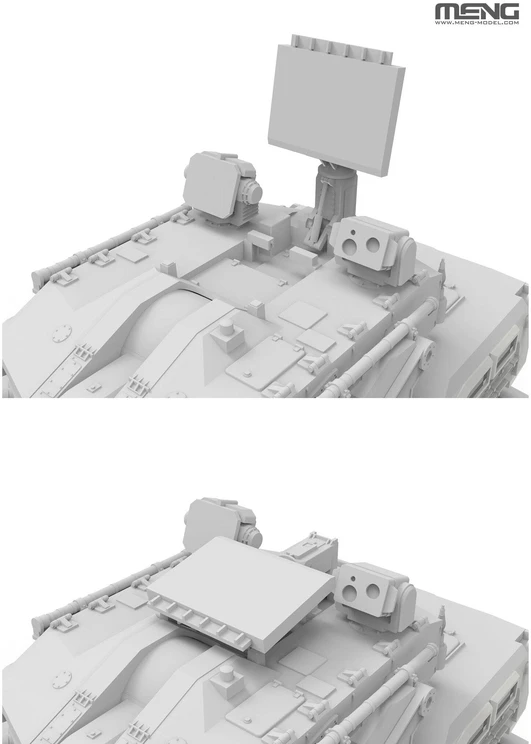 Meng Model Zenitinė pabūklų ir raketų sistema PLB625 surenkamas modelis Meng 1/72 72-018