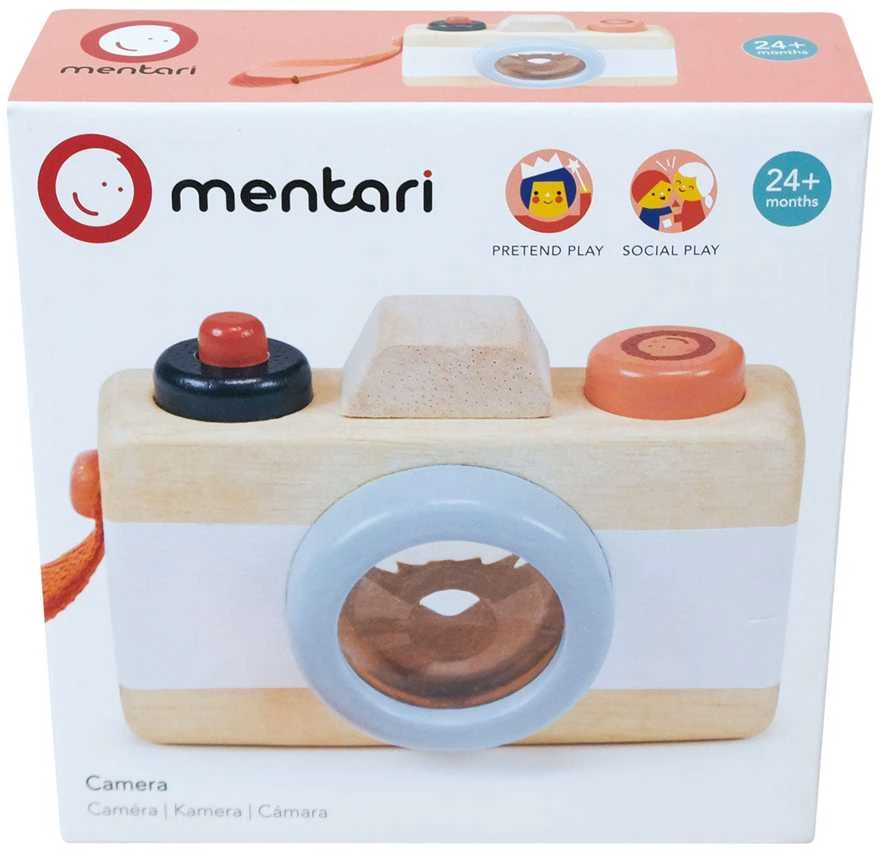 Mentari Žaislinis medinis fotoaparatas