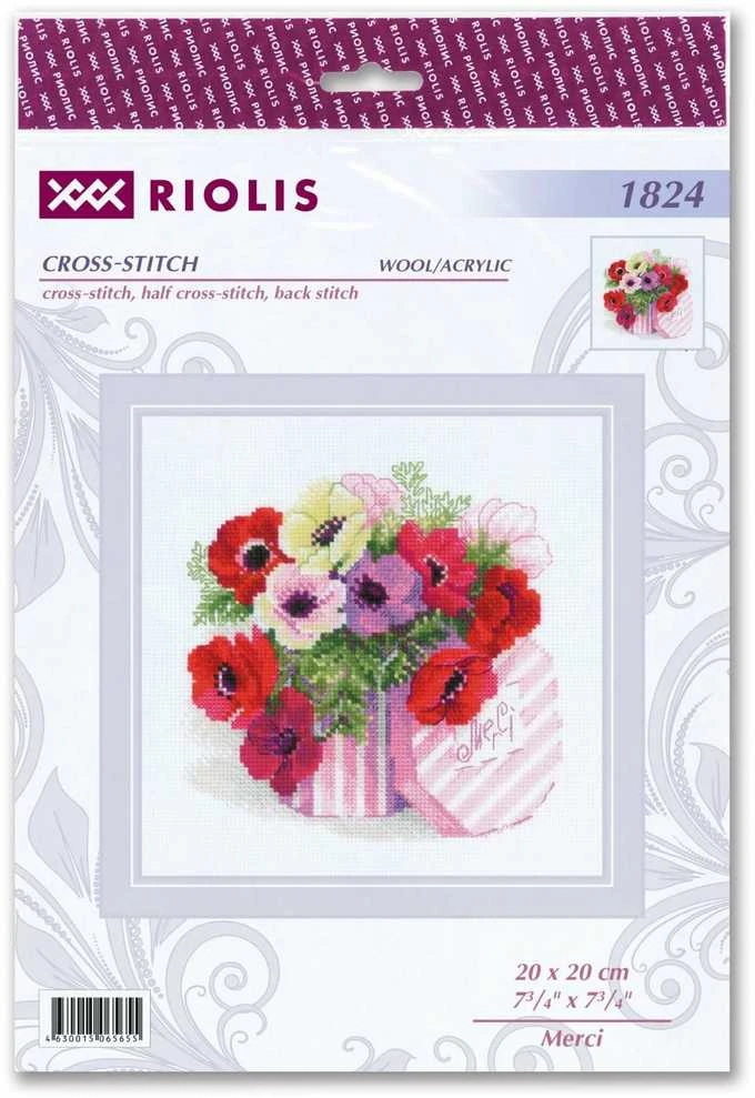Merci siuvinėjimo rinkinys iš RIOLIS Nr.: 1824
