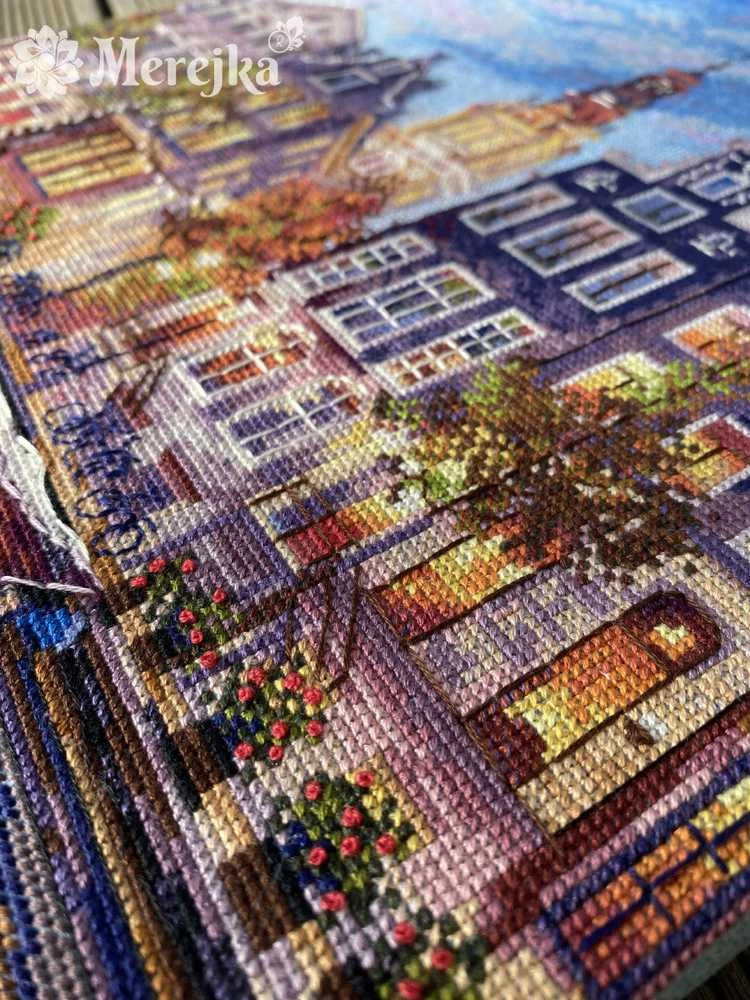 Merejka Skaičiuojamo kryželiu rinkinys "Amsterdamas" 30x39,5 SK232
