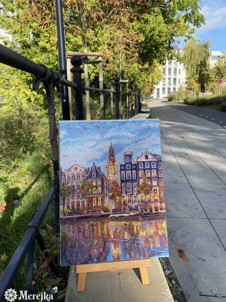 Merejka Skaičiuojamo kryželiu rinkinys "Amsterdamas" 30x39,5 SK232