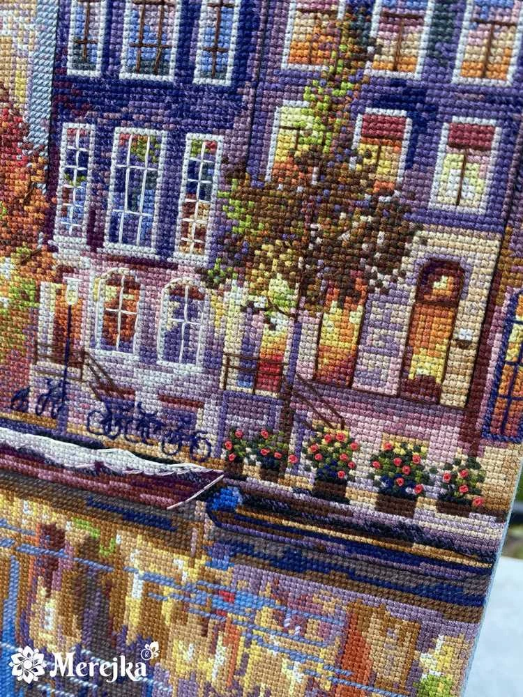 Merejka Skaičiuojamo kryželiu rinkinys "Amsterdamas" 30x39,5 SK232