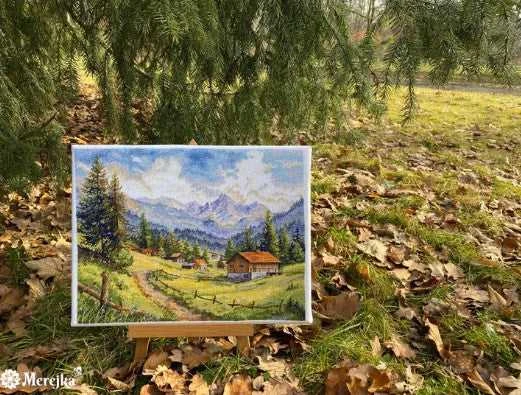 Merejka Kryželiu siuvinėjimo rinkinys "The Chamonix Valley" 30x39,5 SK244