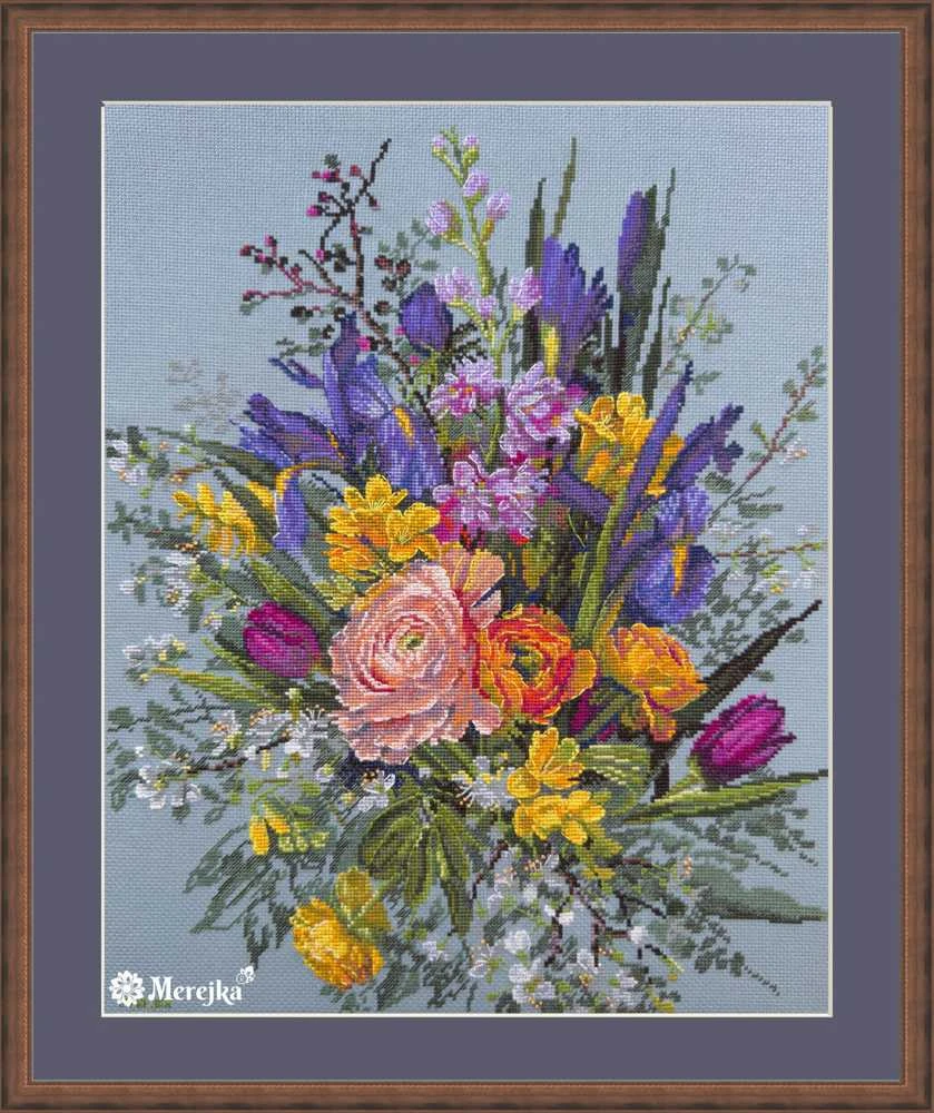 Merejka Siuvinėjimo kryželiu rinkinys "Sodo pabudimas" 40х31 cm SK271