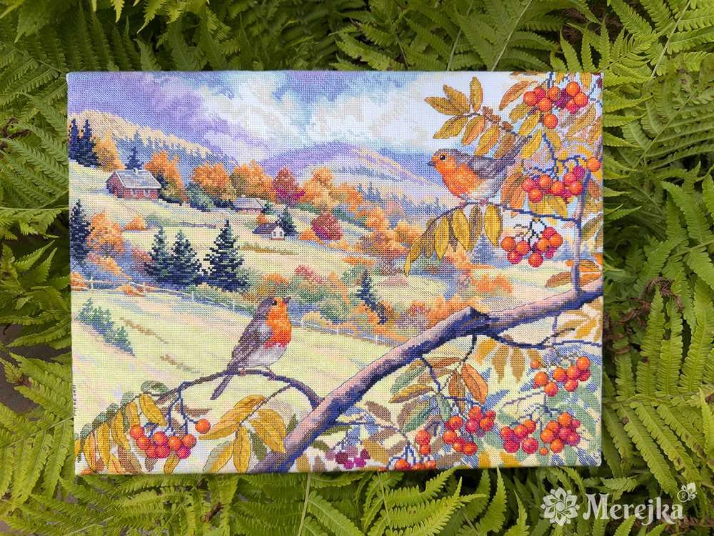 Merejka Kryželiu siuvinėjimo rinkinys „Auksu nėrintos kalvos“, 31×40 cm