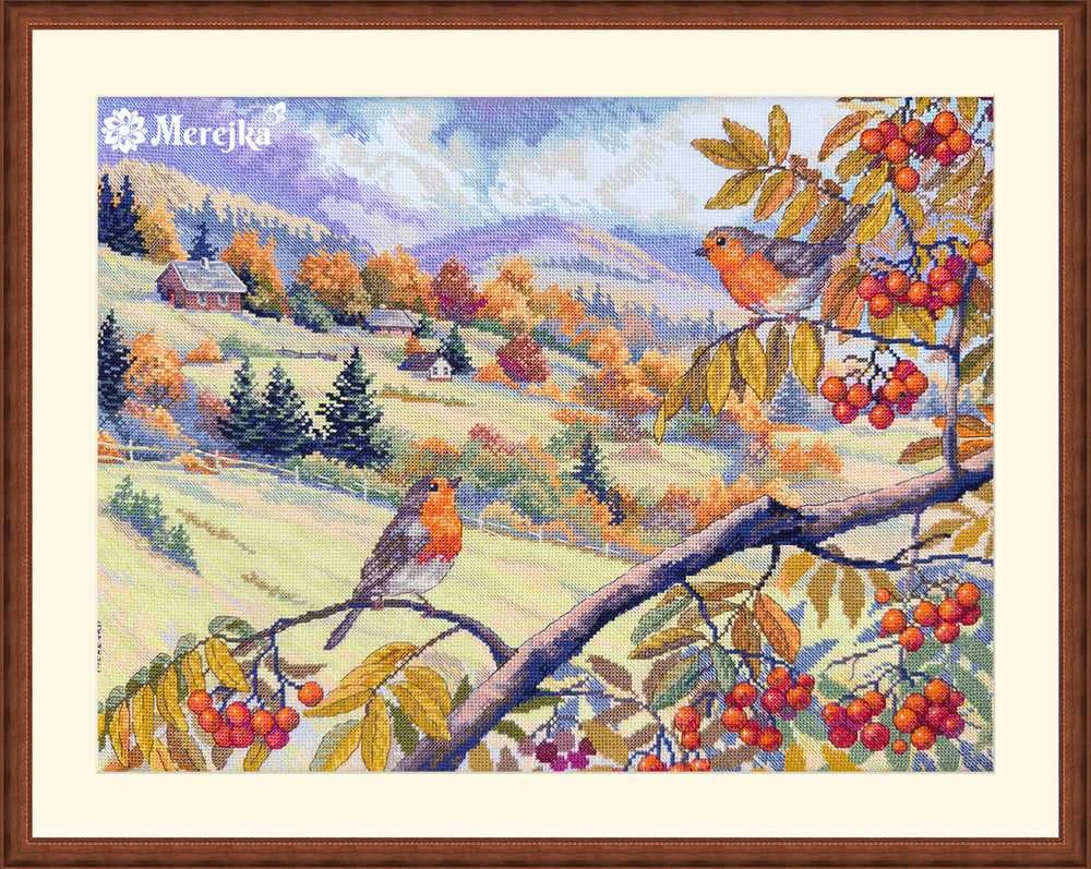 Merejka Kryželiu siuvinėjimo rinkinys „Auksu nėrintos kalvos“, 31×40 cm