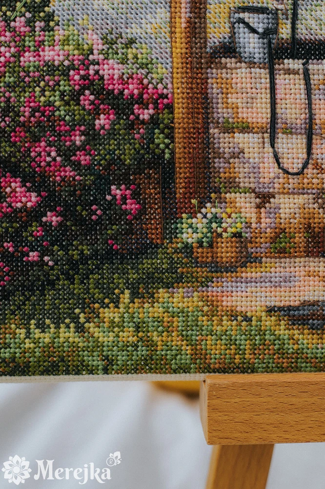 Merejka Kryželių siuvinėjimo rinkinys „Po citrinmedžiu“ 39×30 cm, DMC