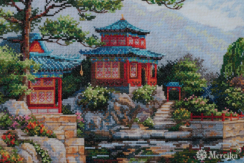 Merejka Kryželių siuvinėjimo rinkinys „Silent Bell“ 31×40 cm, DMC 43 sp.