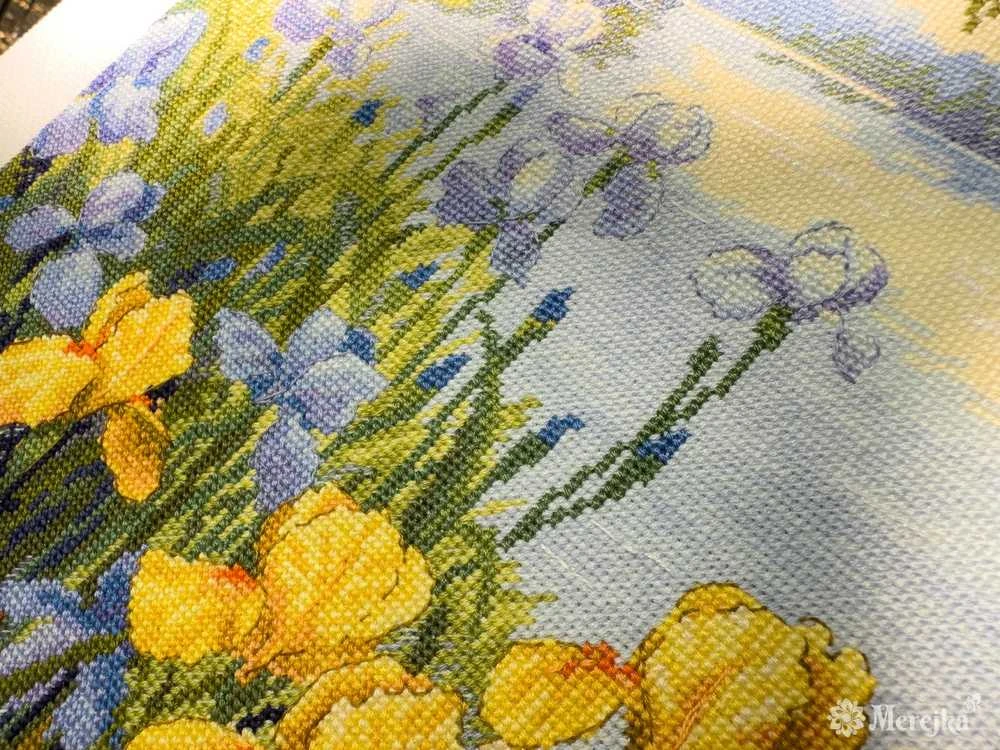 Merejka Kryželių siuvinėjimo rinkinys "Užburtas tvenkinys" 28x34 SK263