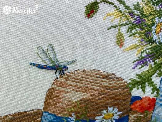 Merejka Siuvinėjimo kryželiu rinkinys Vasaros natiurmortas 28x38 SK252