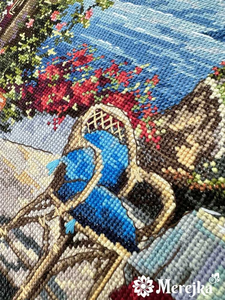 Merejka Santorini. Vaizdas iš terasos 38,5x29 SK230