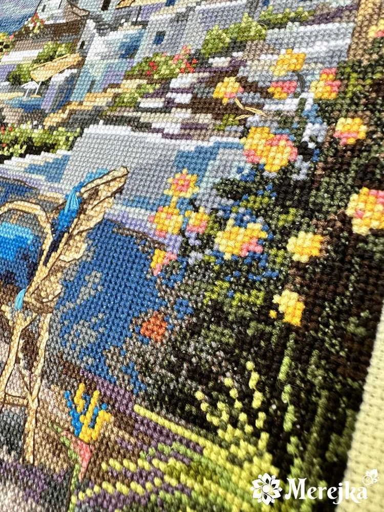 Merejka Santorini. Vaizdas iš terasos 38,5x29 SK230
