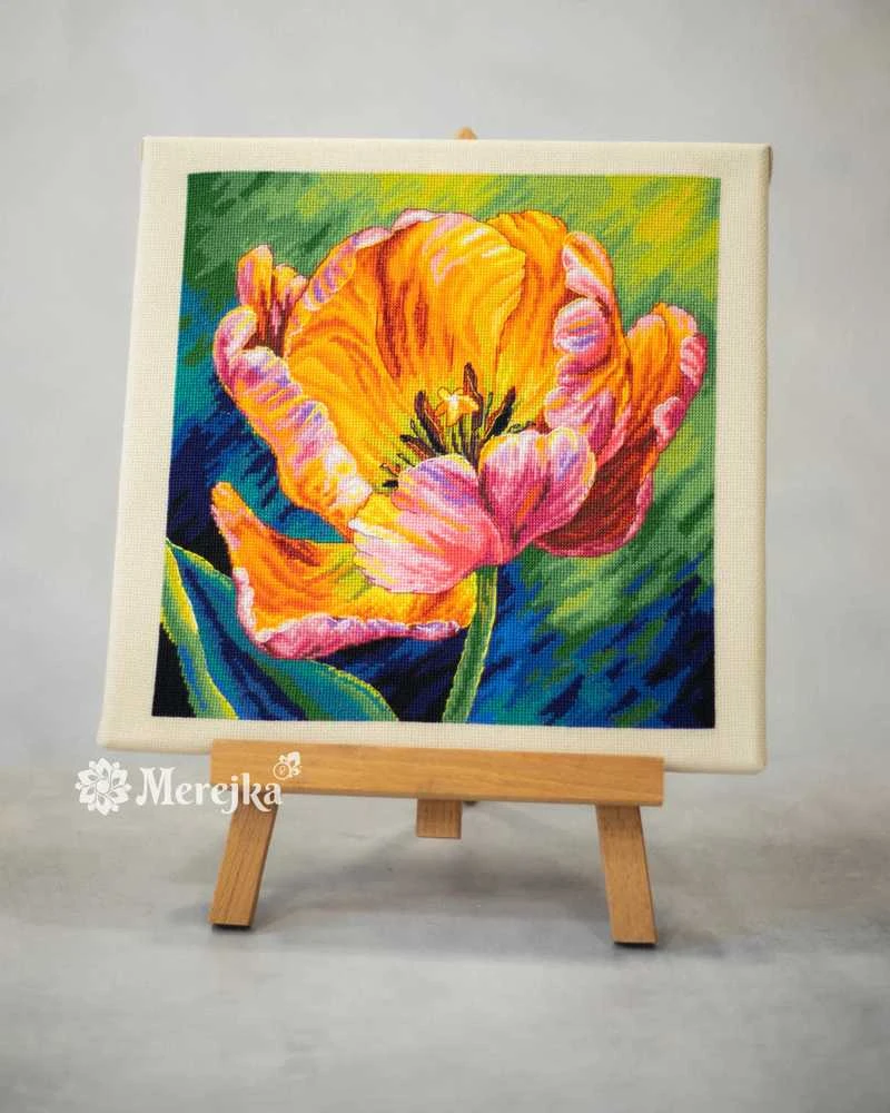 Merejka Siuvinėjimo kryželiu rinkinys „Pavasario nubudimas“ 27x27 cm SK300