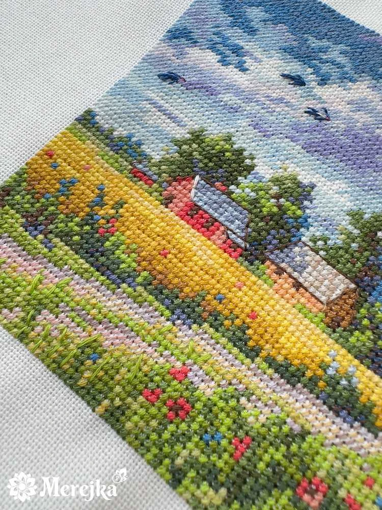Merejka Siuvinėjimo kryželiu rinkinys „Vasara“ 11,5×11,5 cm – puiki dovana
