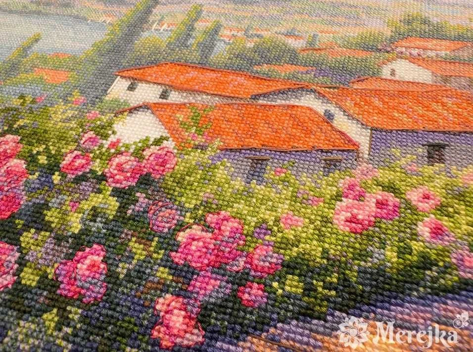 Merejka Siuvinėjimo kryželiu rinkinys „Vasaros šnabždesiai“ 43,5x25 cm
