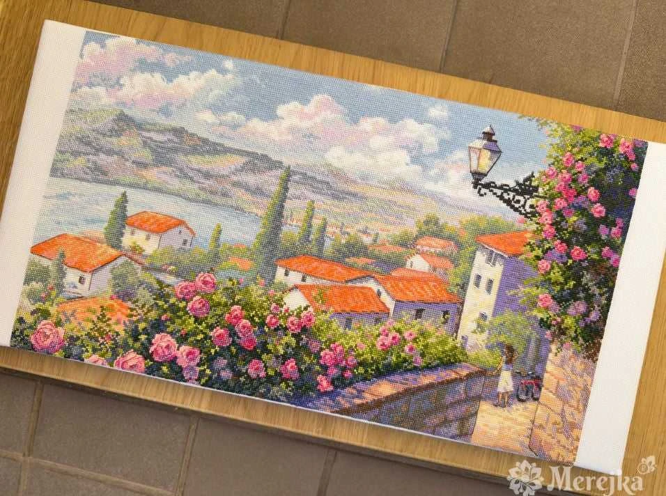 Merejka Siuvinėjimo kryželiu rinkinys „Vasaros šnabždesiai“ 43,5x25 cm