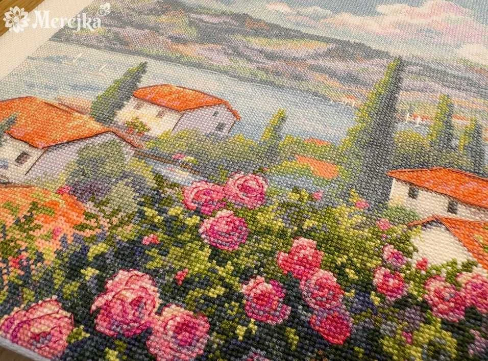 Merejka Siuvinėjimo kryželiu rinkinys „Vasaros šnabždesiai“ 43,5x25 cm