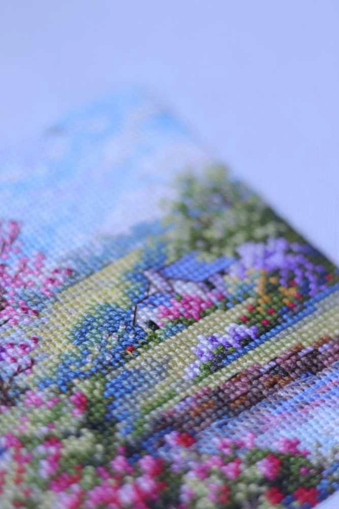 Merejka Kryželių siuvinėjimo rinkinys Pavasaris 11,5x11,5 cm SK268B