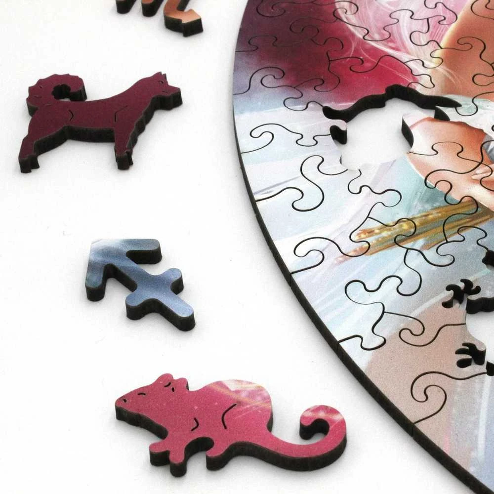 Fantasy Puzzles Mergelė (Zodiakai) Dėlionė Iš Medžio (200 detalių)
