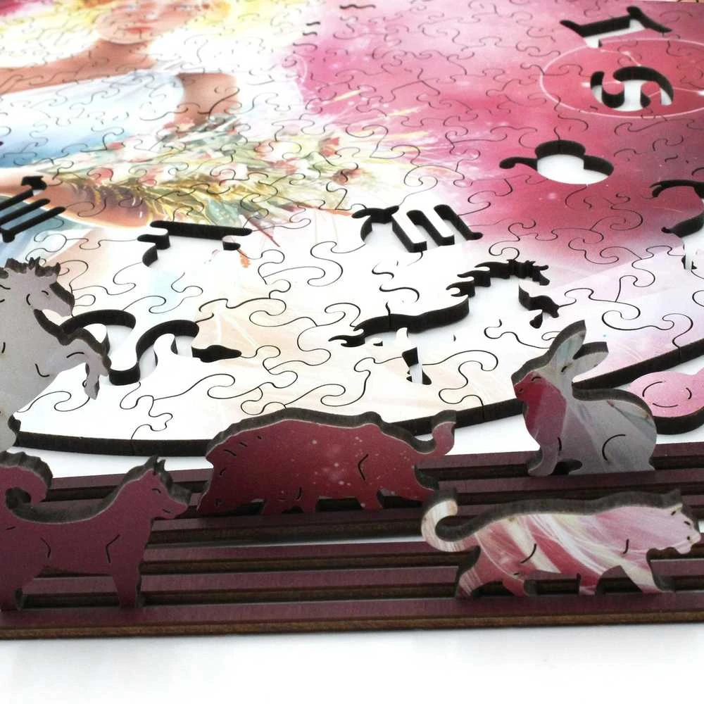 Fantasy Puzzles Mergelė (Zodiakai) Dėlionė Iš Medžio (200 detalių)