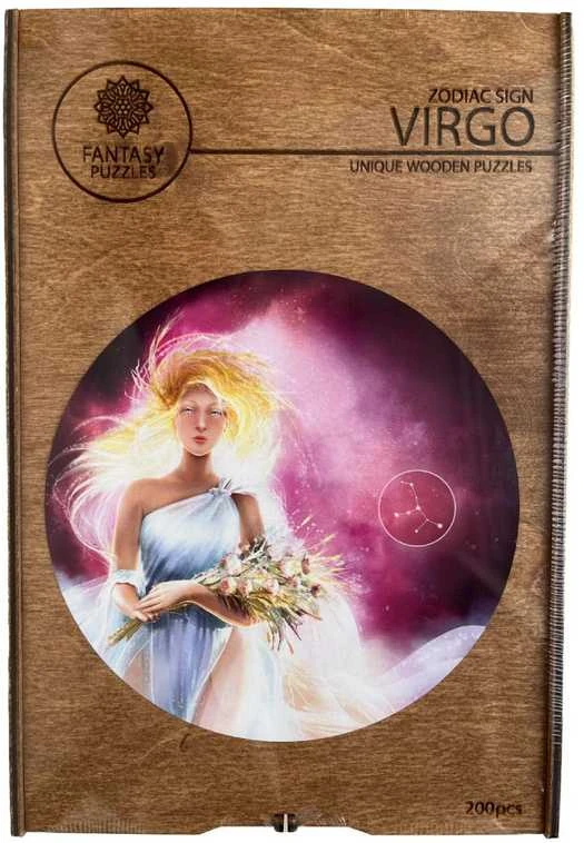 Fantasy Puzzles Mergelė (Zodiakai) Dėlionė Iš Medžio (200 detalių)