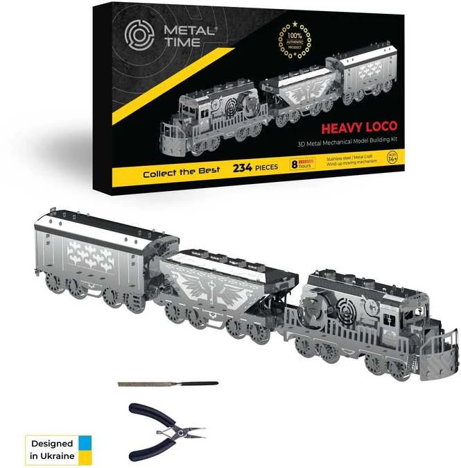 Metal Time Models Metal Time Heavy Loco – mechaninis metalinis lokomotyvo konstruktorius, 234 d.