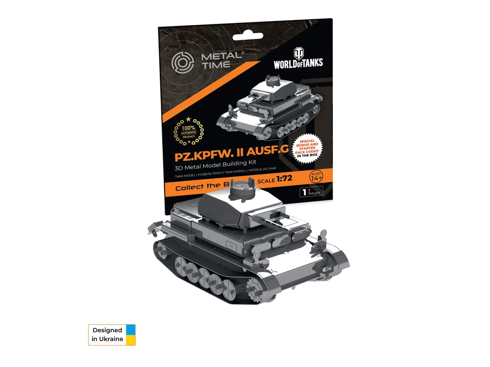 Metal Time Models Metal Time metalinis konstruktorius Pz.Kpfw. II Ausf. G 1:72 WoT