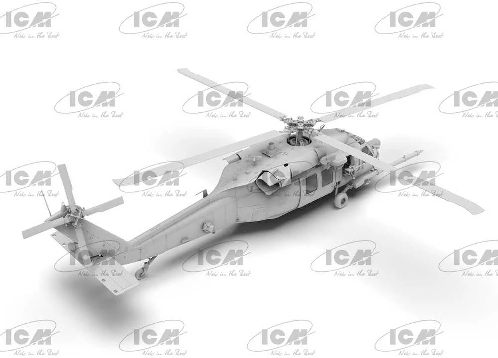 MH-60L Juodas Hawk JAV spec. pajėgų sraigtasparnis 1/48, ICM