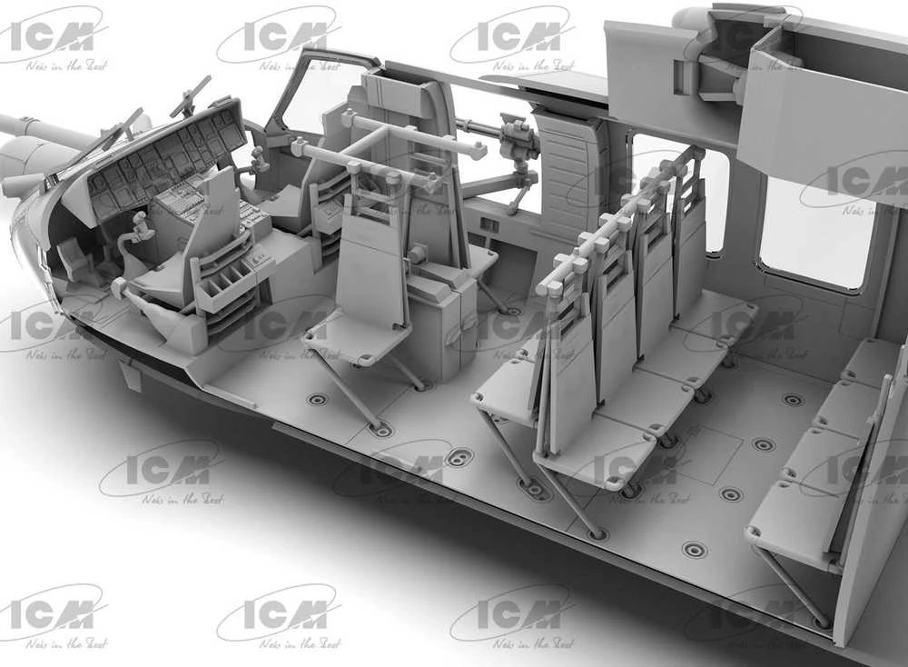 MH-60L Juodas Hawk JAV spec. pajėgų sraigtasparnis 1/48, ICM