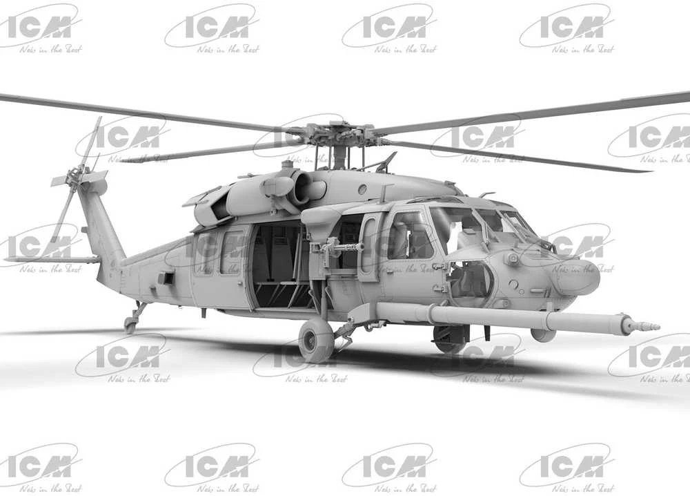 MH-60L Juodas Hawk JAV spec. pajėgų sraigtasparnis 1/48, ICM