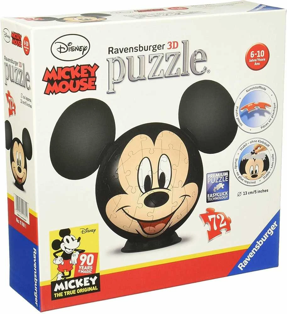 Mickey Mouse 3D Puzzle - RAVENSBURGER dėlionė