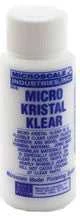 Microscale Kristal Klear skaidrūs klijai skaidrioms detalėms 30 ml
