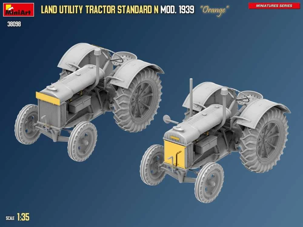 MiniArt Fordson N traktorius, oranžinis, 1939 m., 1/35