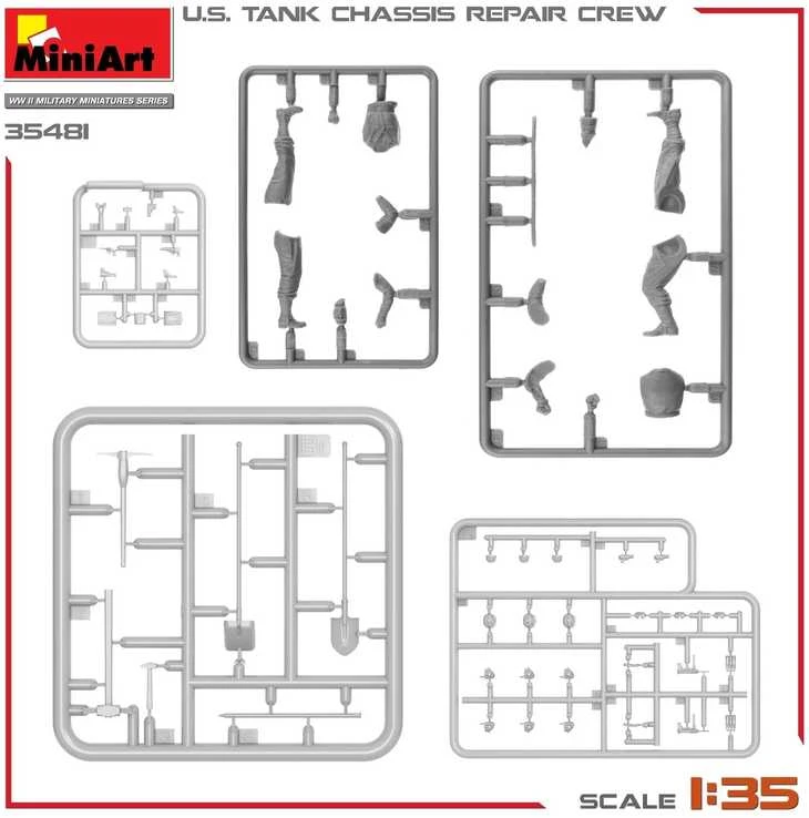 MiniArt JAV tanko remonto įgula 1/35 figūrėlės, 35481
