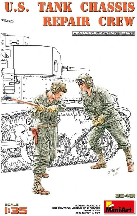 MiniArt JAV tanko remonto įgula 1/35 figūrėlės, 35481
