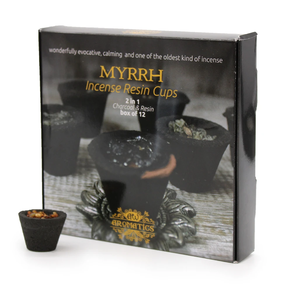 Aw Aromatics Kvepalų Indelis - Mira AW Myrrh Derva 12 Indelių po 10g su Metaliniu Laikikliu