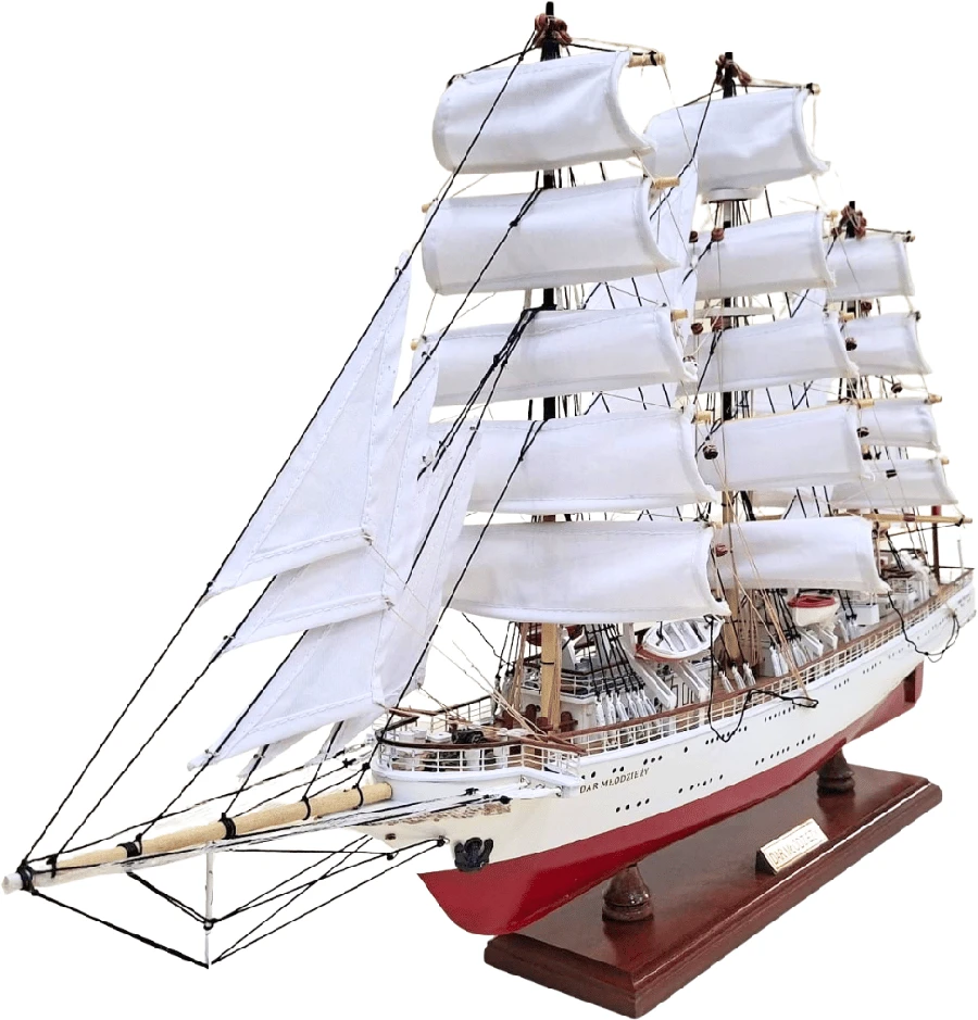 Mirtop Burlaivio Dar Młodzieży modelis XXL 71 cm, rankų darbo