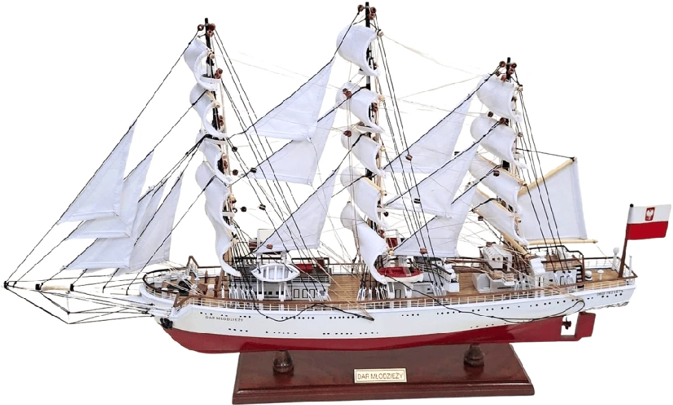 Mirtop Burlaivio Dar Młodzieży modelis XXL 71 cm, rankų darbo