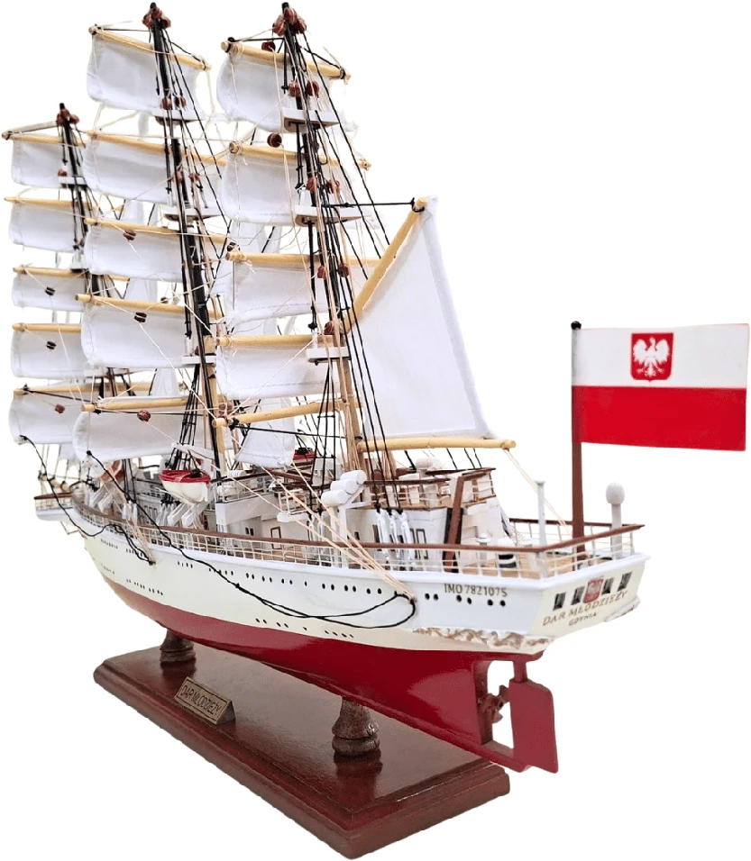 Mirtop Burlaivio Dar Młodzieży modelis XXL 71 cm, rankų darbo