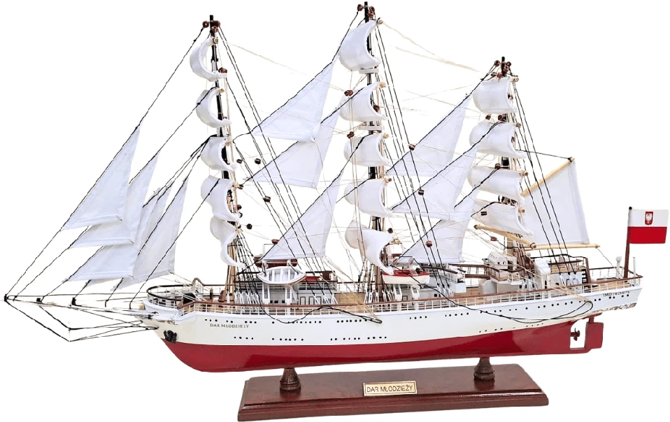 Mirtop Burlaivio Dar Młodzieży modelis XXL 71 cm, rankų darbo