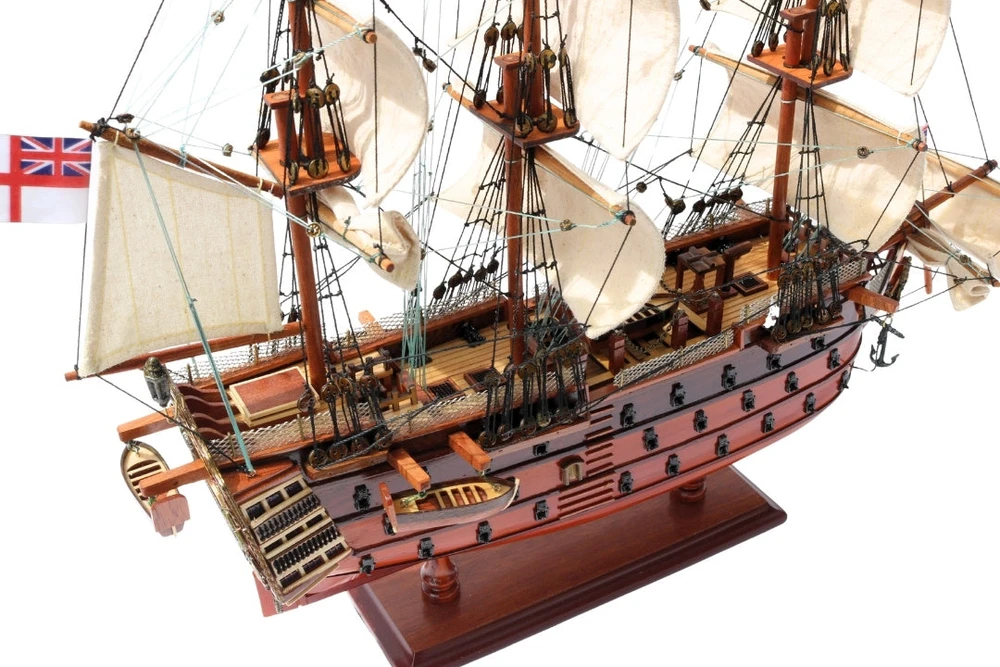 Mirtop Burlaivio HMS Victory modelis 54 cm, surinktas, rankų darbo