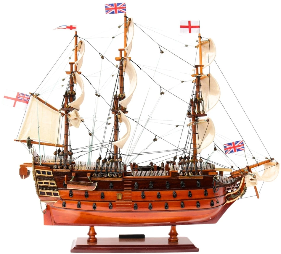 Mirtop Burlaivio HMS Victory modelis 54 cm, surinktas, rankų darbo