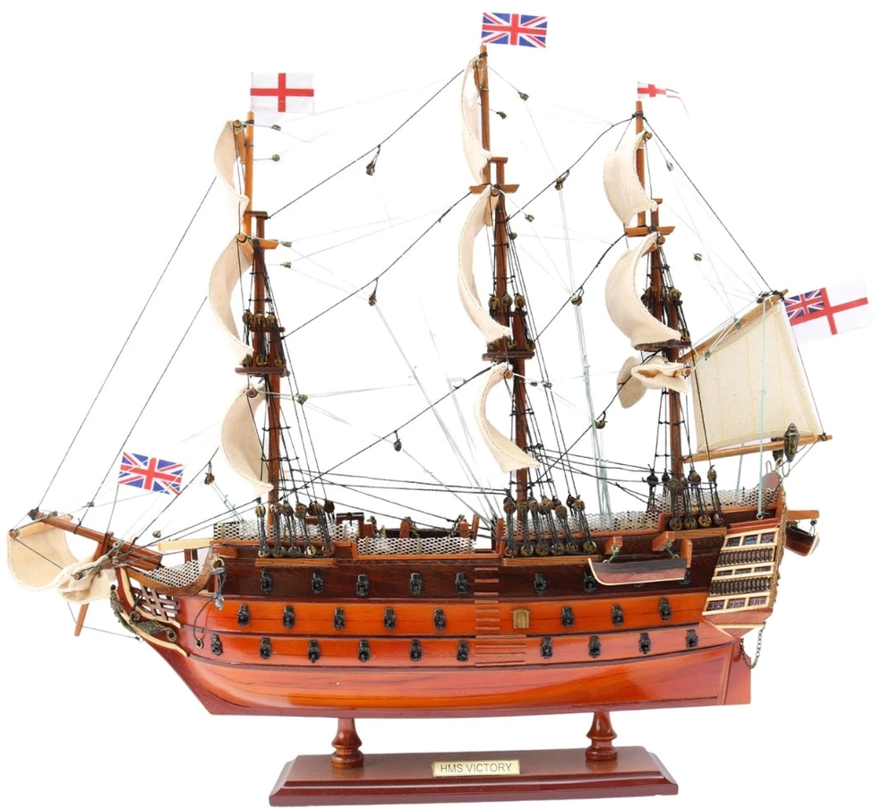 Mirtop Burlaivio HMS Victory modelis 54 cm, surinktas, rankų darbo